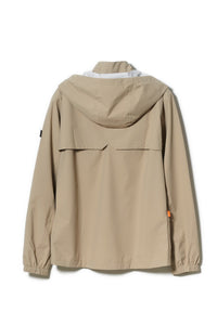 BIRDIE Mens Golf Rain Jacket - Beige CornerGreenGolf