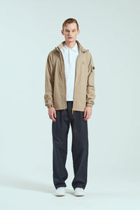 BIRDIE Mens Golf Rain Jacket - Beige CornerGreenGolf