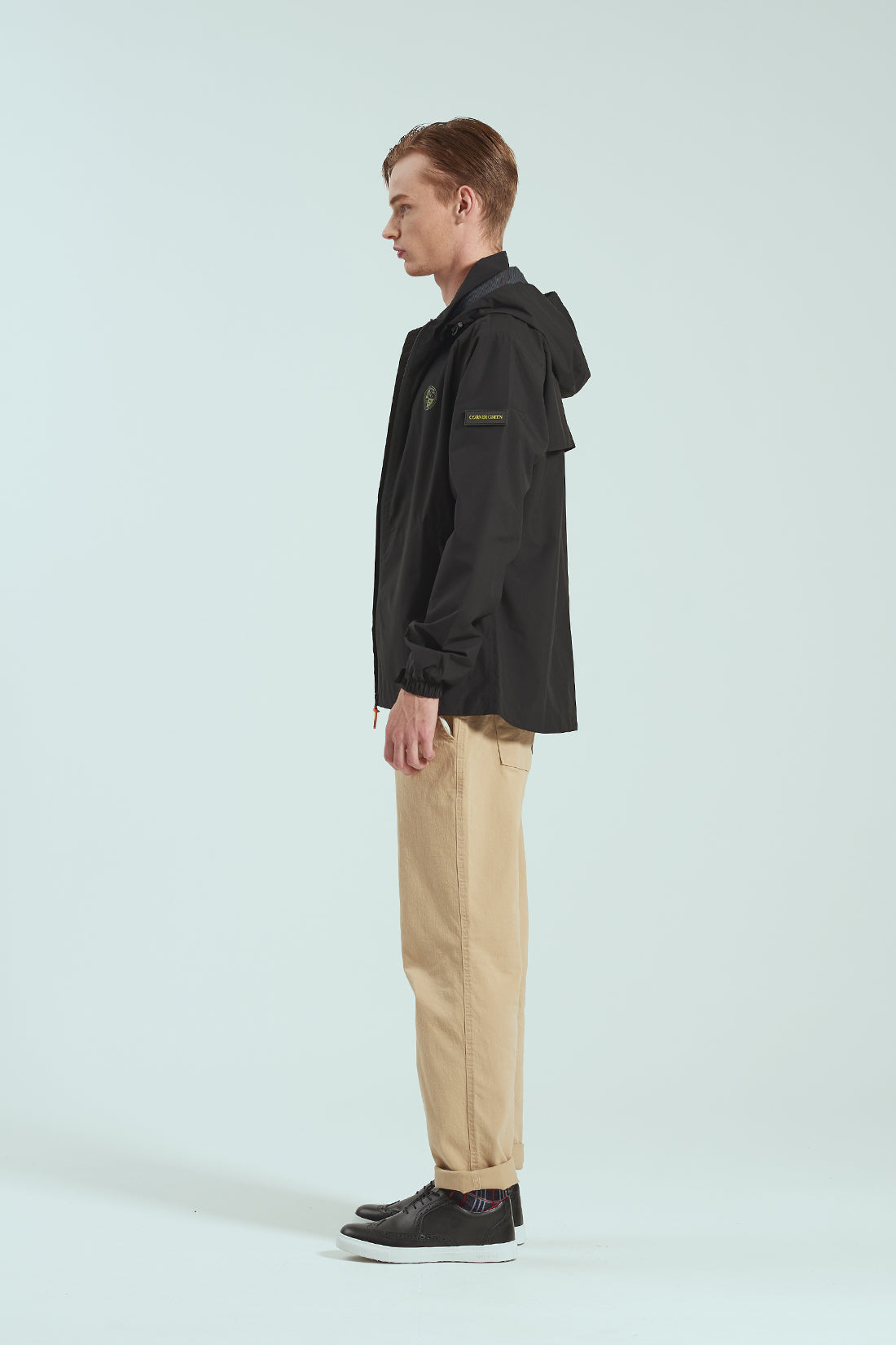 BIRDIE Mens Golf Rain Jacket - Black CornerGreenGolf